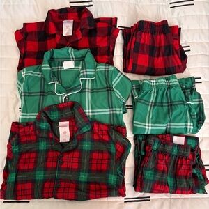 Wondershop Kids 3 Plaid Pajama Sets . Size 8